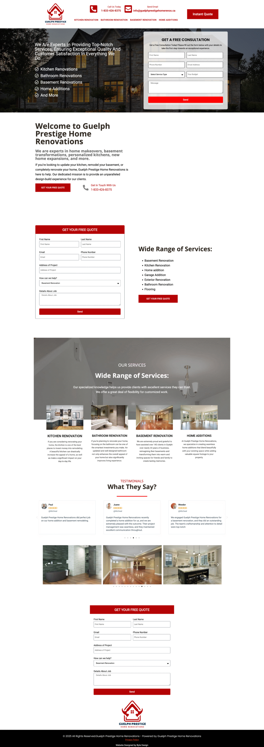 Guelph Prestige Home Renovations